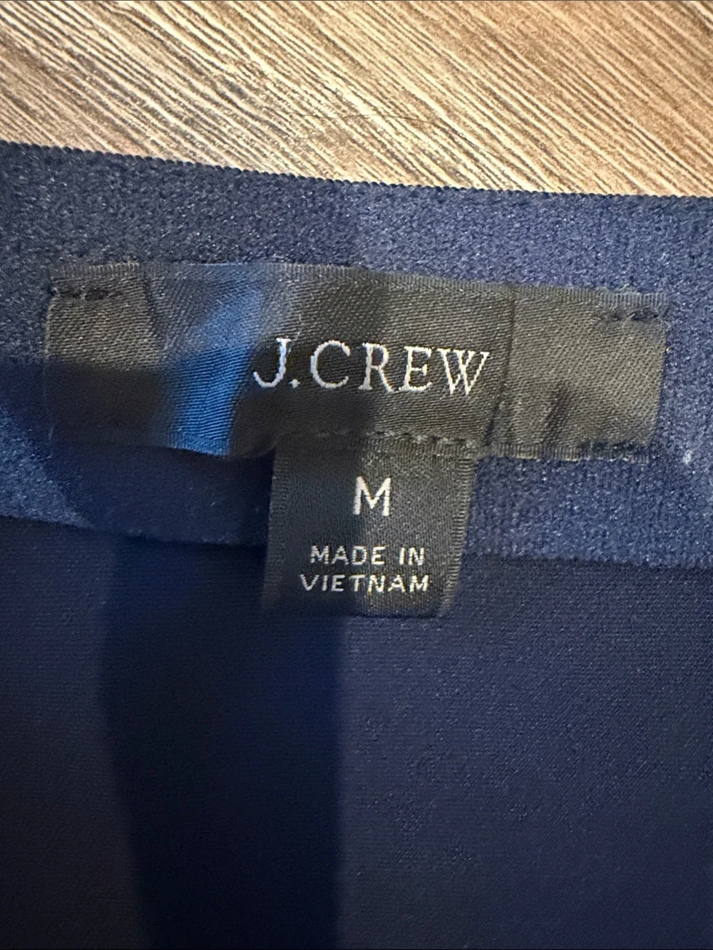 J. Crew Navy A-Line Midi Skirt